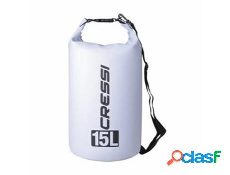 Bolsa Impermeable CRESSI-SUB Pvc 15 L E8 FIN SYSTEM (Blanca)