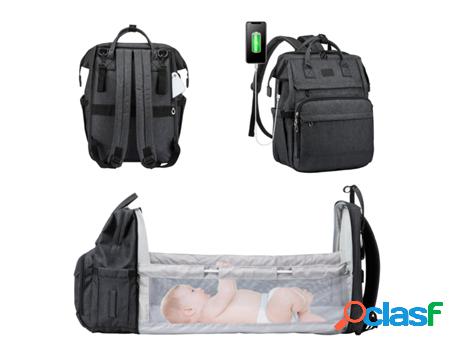 Bolso Cambiador para Bebé VERY LUCKY con Cuna Extensible de