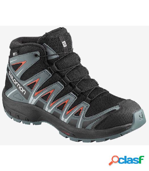 Botas de montaña Salomon Xa Pro 3D MID CSWP J Niños Negro