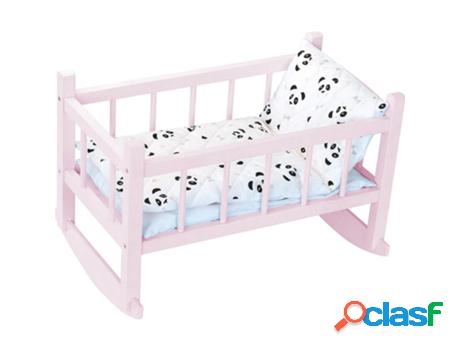 Cama PETITCOLLIN (Madera - Rosa - 41 x 24 x 28 cm)