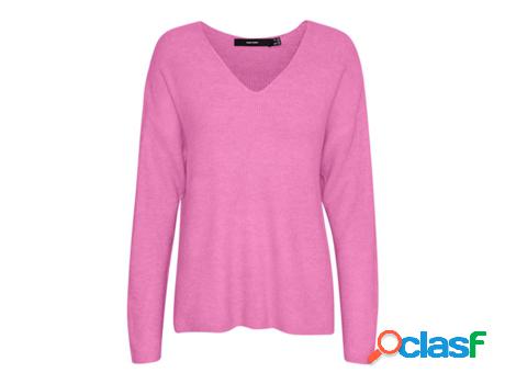 Camiseta VERO MODA Mujer (2XL - Rosa)