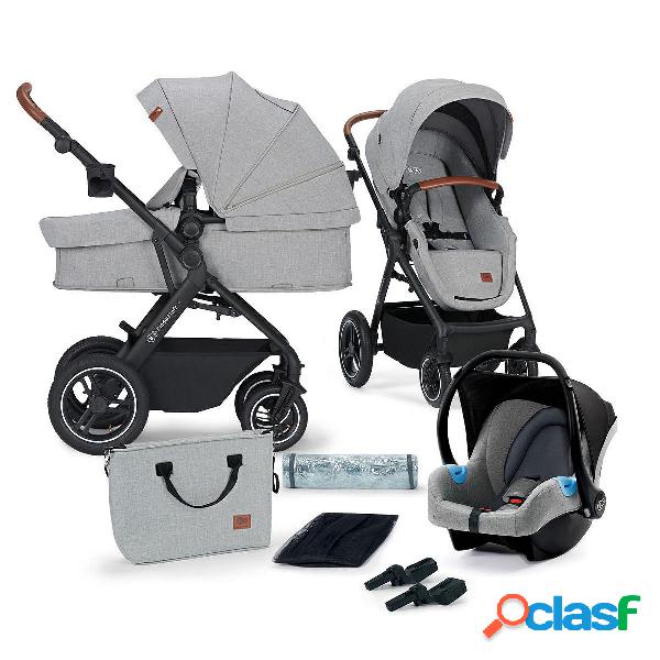 Carrito Bebé 3en1 B-TOUR gris claro