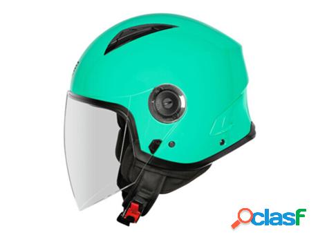 Casco de Moto HELMETS Jet Milano (Verde - XS)