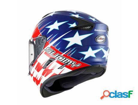 Casco de Moto SUOMY integral stellar fast stars (Rojo - XS)