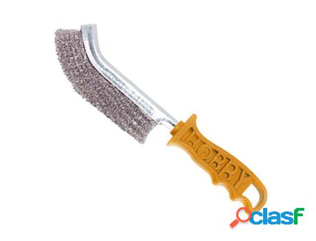 Cepillo manual acero inoxidable mango naranja