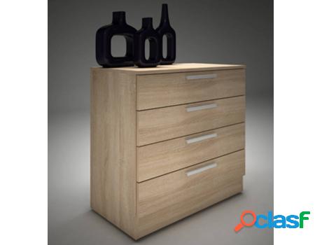 Cómoda CSD Eco (Roble - Aglomerado Madera - 80 x 75.7 x 39