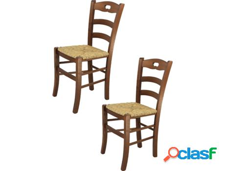 Conjunto de 2 Sillas T M C S Savoie (Marrón - 88x43x46 cm -