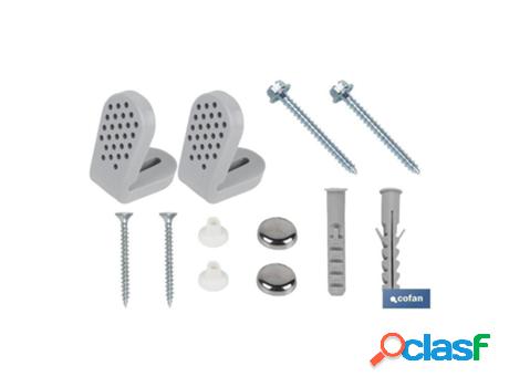 Conjunto tornillos fijación inodoro y soporte nylon