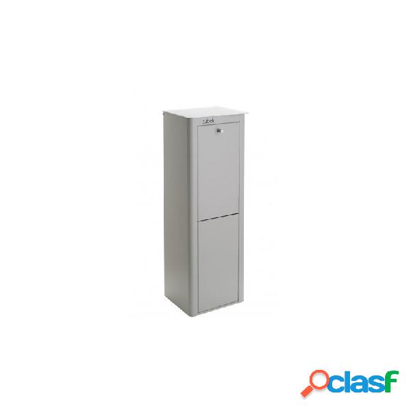 Cubo de reciclaje don hierro cubek gris 2