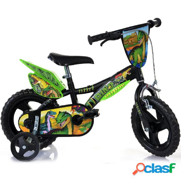 Dino Bikes Bicicleta de niños Dinosaur verde 12"
