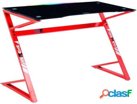 Escritorio ABECEDARIO XT03 LED Rojo (120 x 75 x 60 cm -