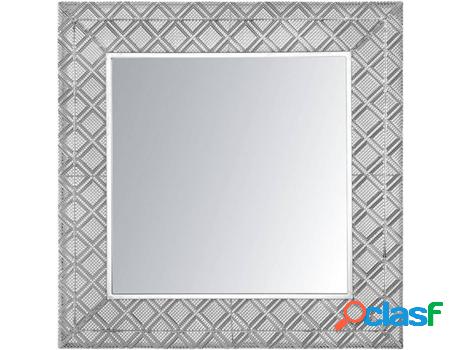 Espejo de Pared Evettes (Plateado - Acero -5x80x80 cm)