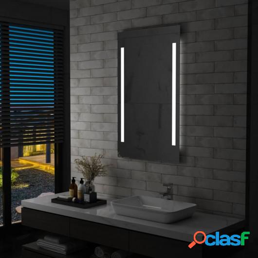 Espejo de pared de baño con LED 60x100 cm