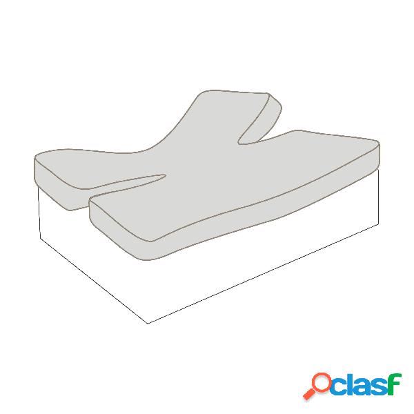 Estelia Sábana bajera gemelar lisa color blanco. 100%