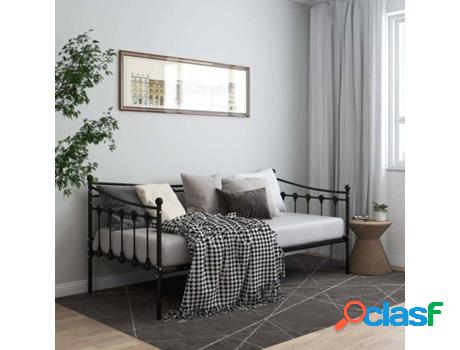 Estructura de Cama VIDAXL (Metal - Compatible con Colchón: