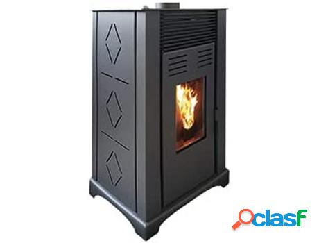 Estufa De Pellet Joima Terranova 7 Kw Gris