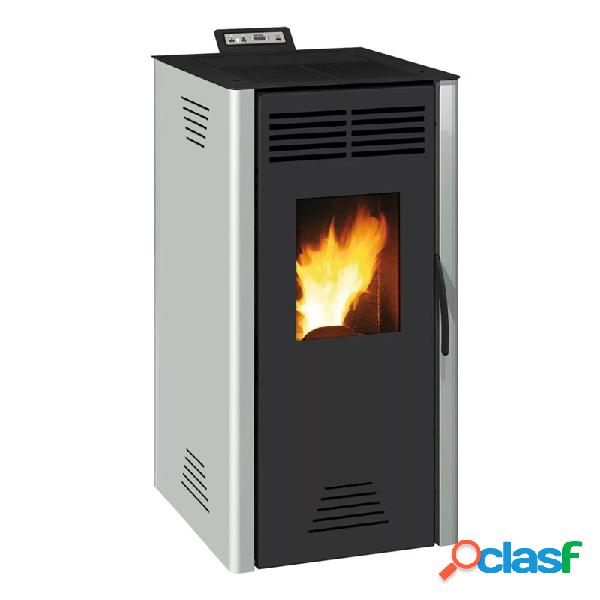 Estufa pellet invicta adrano 7 gris 7,3 kw