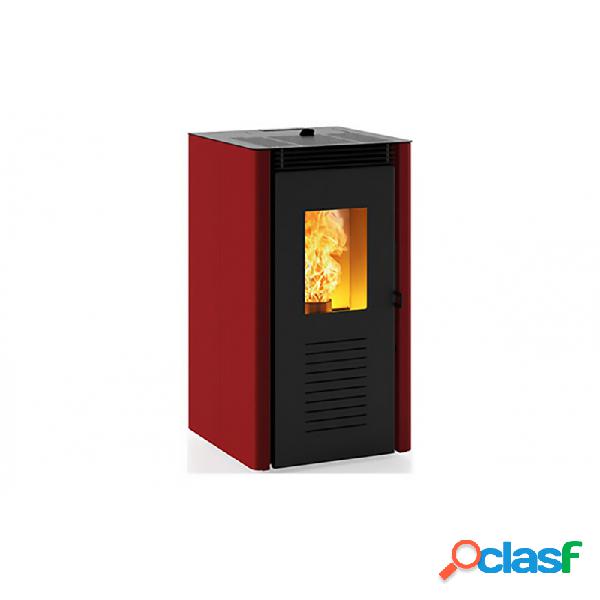 Estufa pellet invicta bassano 5 rojo 4,2 kw