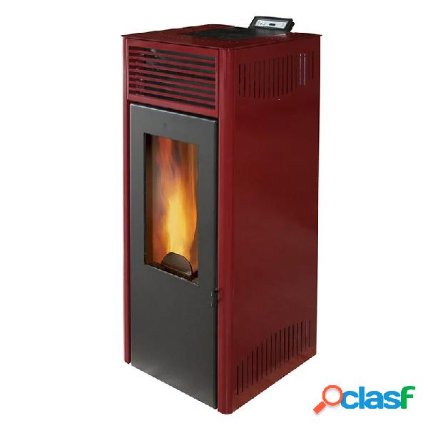 Estufa pellet invicta nola 10 rojo 9,5 kw