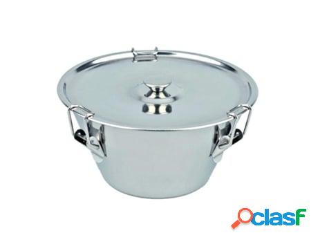Flanero inoxidable con tapa 18 cm 3321