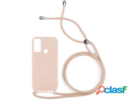 Funda ACCETEL para Huawei P Smart 2019 Gel con Cordón Rosa