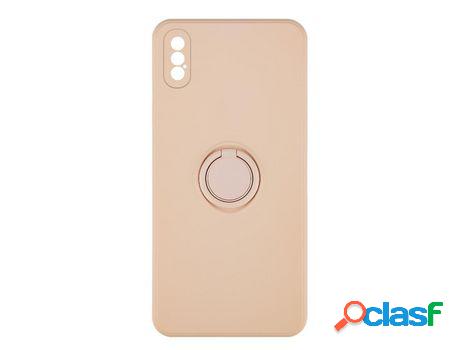 Funda ACCETEL para iPhone X / XS Gel O-Ring Rosa Pastel