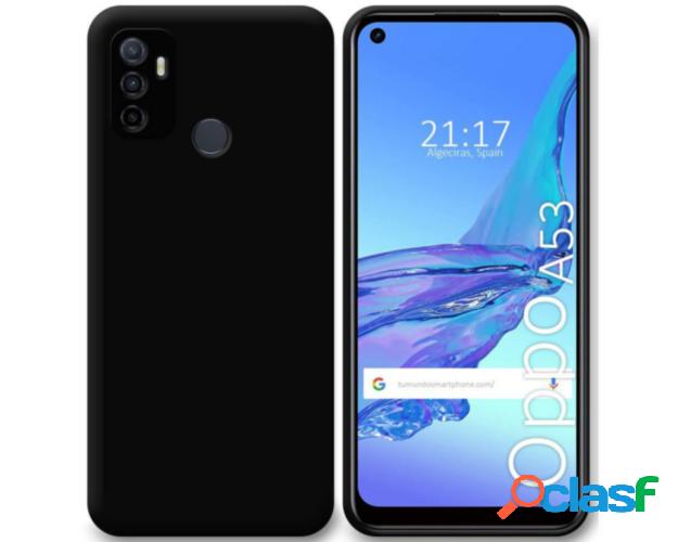 Funda Silicona Gel TPU Negra para Oppo A53 / A53s