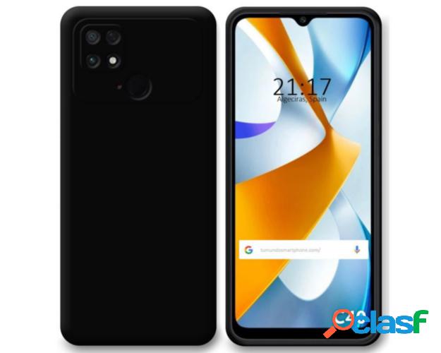 Funda Silicona Gel TPU Negra para Xiaomi POCO C40