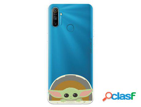 Funda para Realme C3 Oficial de Star Wars Baby Yoda Sonrisas