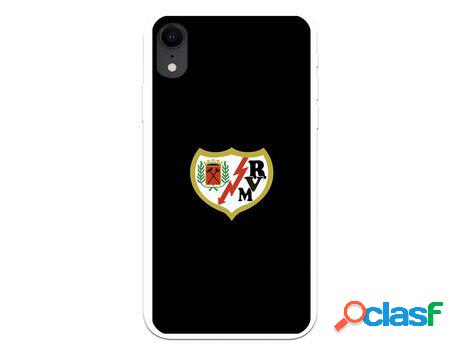 Funda para iPhone XR del Rayo Vallecano Escudo Fondo Negro -