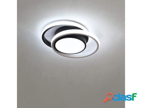 GOECO Led Led Telho Rounte Lámpara de Teto 26W 2400Lm Luz
