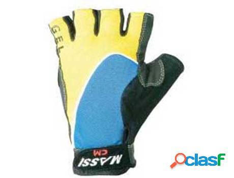 Guantes MASSI Pro-Gel Azulamarillo Negro (Xl)