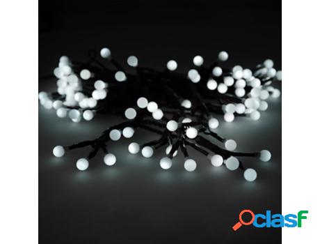 Guirnalda luces navidad esfera 120 leds luz blanco frio. uso