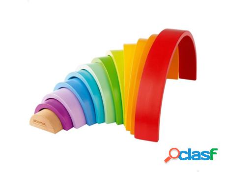 Juego Didáctico WOOMAX de madera arcoíris XL