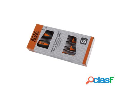 Juego de 5 Destornilladores en Caja Cartn ALYCO