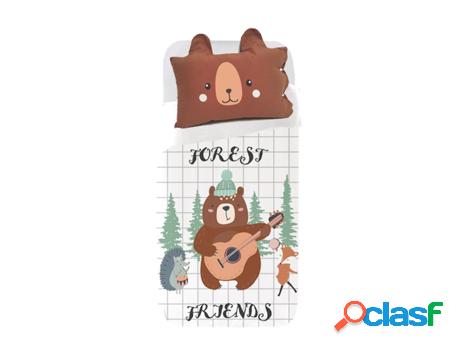 Juego de Funda Nórdica Infantil SOKIOS Oso Bosque (100 x