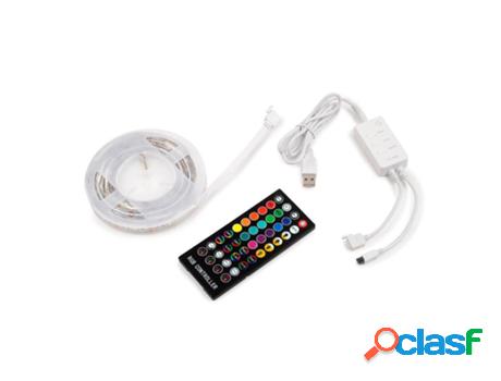 Kit de tira led rgb octans usb con control remoto y control