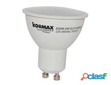Lampara led gu10 6w dicroica luz calida 3000k