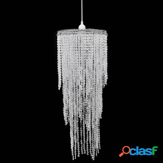 Lámpara colgante elegante con cristales, 26 x 70 cm