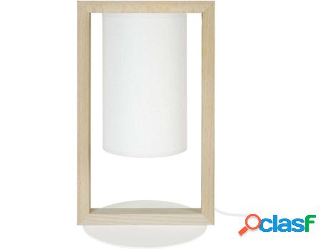 Lámpara de Mesa TOSEL La Dèfense (Blanco - E27 - Máx. 40W