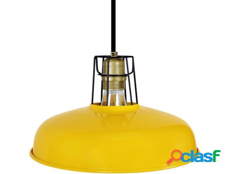 Lámpara de Suspención TOSEL Ans (Metal - Amarillo - 31,5 x