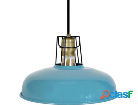 Lámpara de Suspención TOSEL Ans (Metal - Azul - 31,5 x