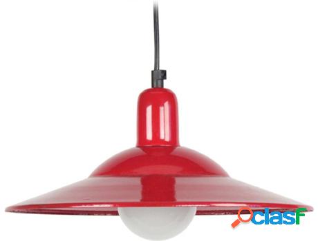 Lámpara de Suspensión TOSEL Lodge (Rojo - E27 - Máx. 40 W