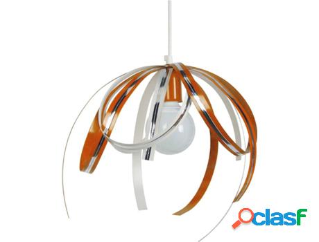 Lámpara de Suspensión TOSEL Loop Naranja, Blanca y