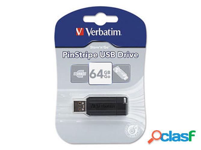 Memoria USB 64 GB VERBATIM PinStripe