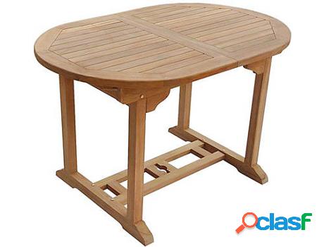 Mesa De Exterior BENEFFITO Salento Castaño (120/170 x 80 x