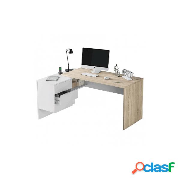 Mesa escritorio con cajones reversibles