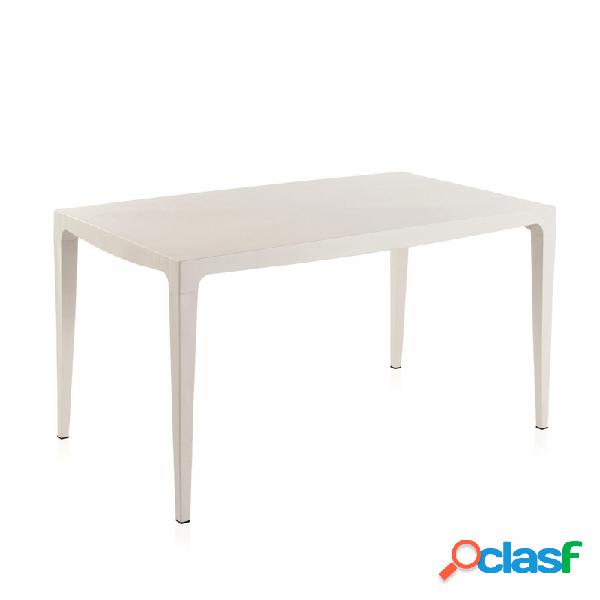 Mesa resina shaf master blanco 140 x 80 cm