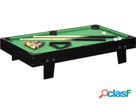 Mini Mesa de Billar VIDAXL Negro y Verde (92x52x19cm)