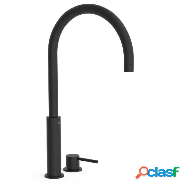 Monomando lavabo repisa tres exclusive study 453mm negro